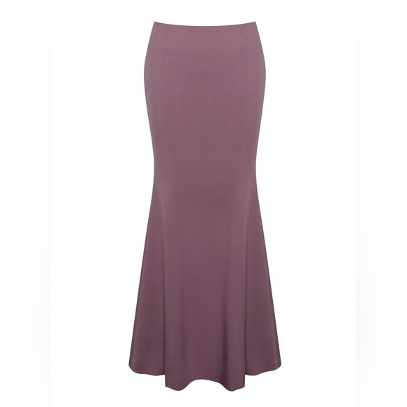 NWT Miss Circle Delice Mauve pale purple Flare mermaid style Maxi Skirt - Picture 6 of 7